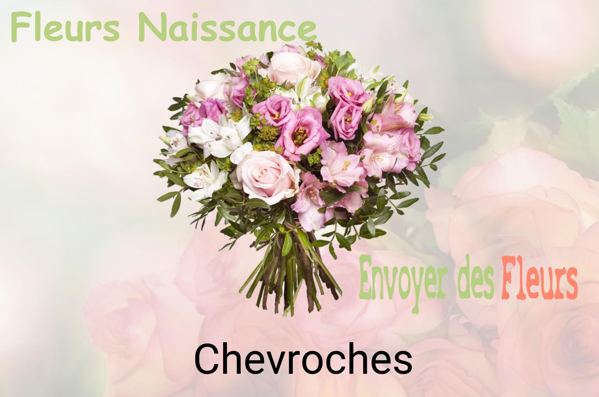 Bouquet de fleurs de naissance livré à Chevroches